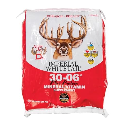 Whitetail Institute 30-06 Mineral and Vitamin Supplement for Deer Food Plots - Provides Antler-Building Nutrition and Scent and Flavor Attracts Deer, 20 lbs, Plus Protein