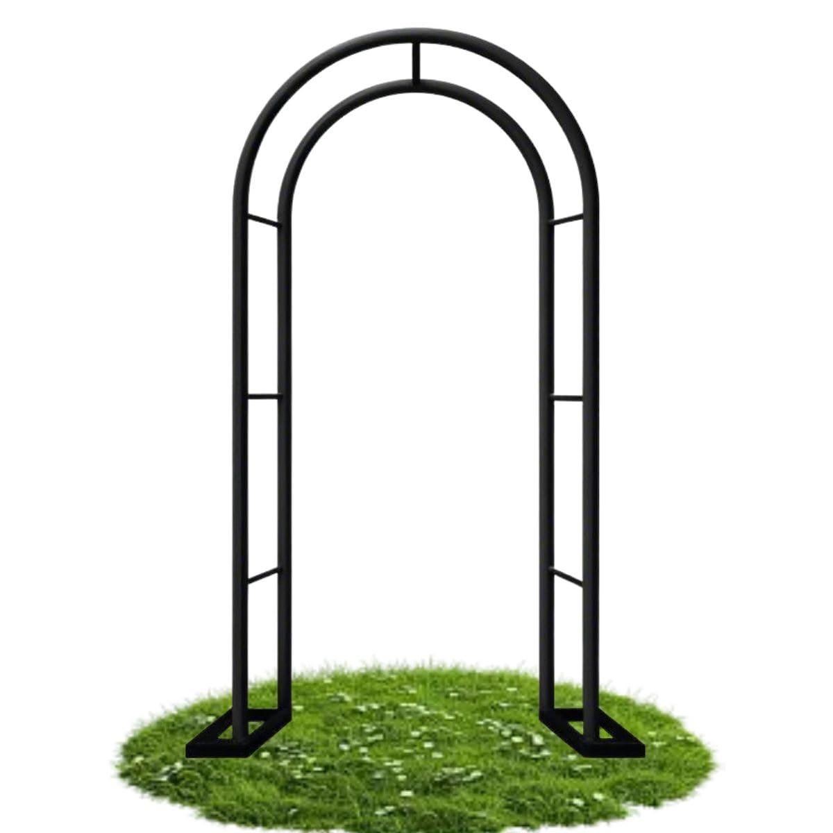 Support de plantes grimpantes et treillage extérieur en métal noir amovible