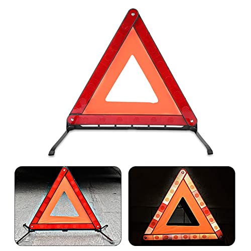 Kit 2 Triángulos Reflectivos Plegables para Emergencia Vehicular miniatura 3