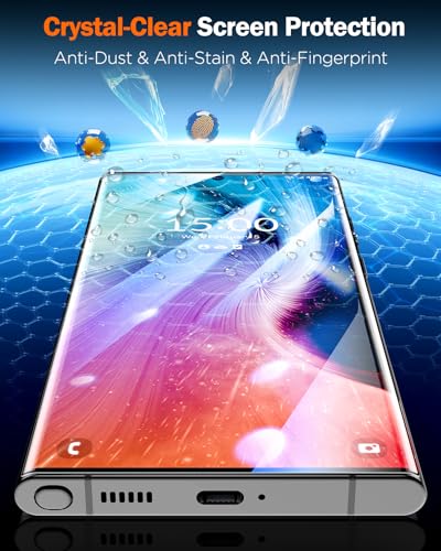 Image of LK 2 Pack for Samsung Galaxy S22 Ultra Screen Protector, [GAME-CHANGER Nano Ceramic Film] [9H+ Hardness] [12FT Military Grade Shatterproof] [Bubble-Free] Upgrade from Tempered Glass S22 Ultra SIM Card