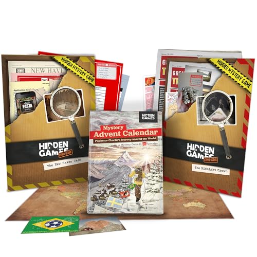 Hidden Games Mystery Advent Calendar 2025 & Cold Case Detective,