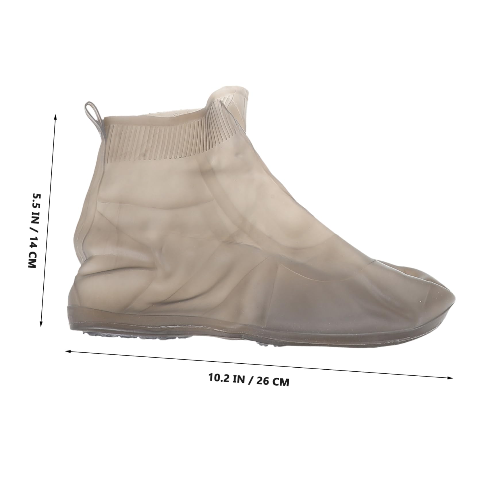 COSMEVIVI 1 Pair Rain Boots Covers High Elasticity Anti-slip Waterproof Universal Silicone Rain Shoes Cover
