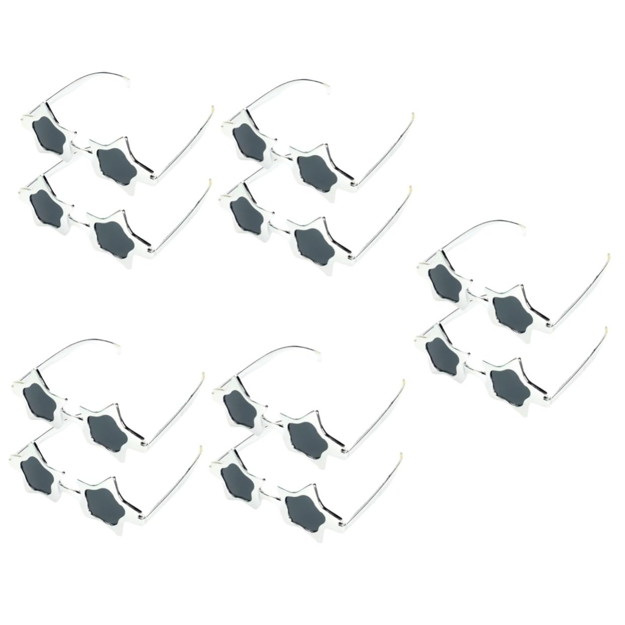 VALICLUD Lentes gafas de niño feliz año nuevo anteojos disfrace gafas divertidas gafas de sol de hombre gafas de sol para hombre gafas en forma de estrella gafas de sol estrella