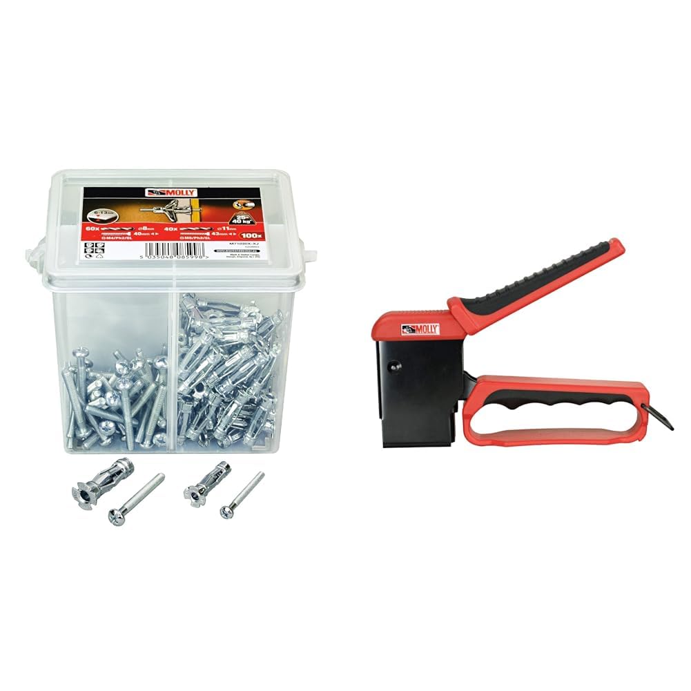 Chevilles Molly M71020X-XJ en seau et kit pince à expansion M71921-XJ