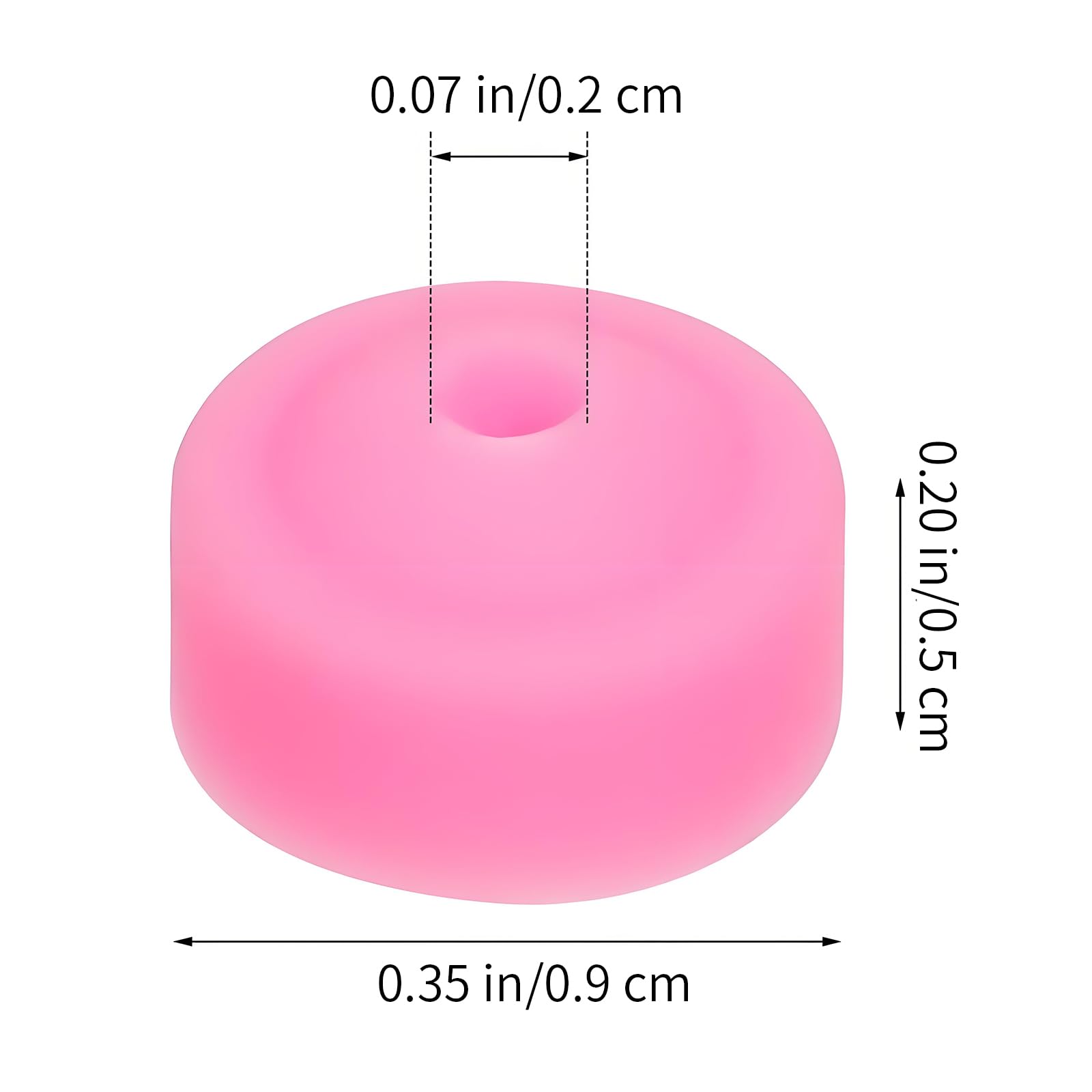 Wjelet 20 Pcs Nail Drill Dust Cover, Nail Drill Bits Caps, Nail Sanding Cap for Nail drill Bits Cuticle Nail Drill Bit Dust Cover Pink - Image 2