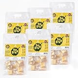 CHEW GREEN Monthong Durian Gummies 7 oz (200g) Thai Natural Snack Gummies Fruits | Authentic Monthong Purée & Juice, Plant-Based, Chewy Texture, Natural Gummy Fruit (Packs 6, Durian Gummy)