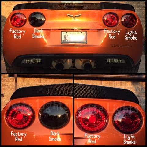 C6 Corvette Eagle Eye LED Halo Tail Lights [Factory Red]
