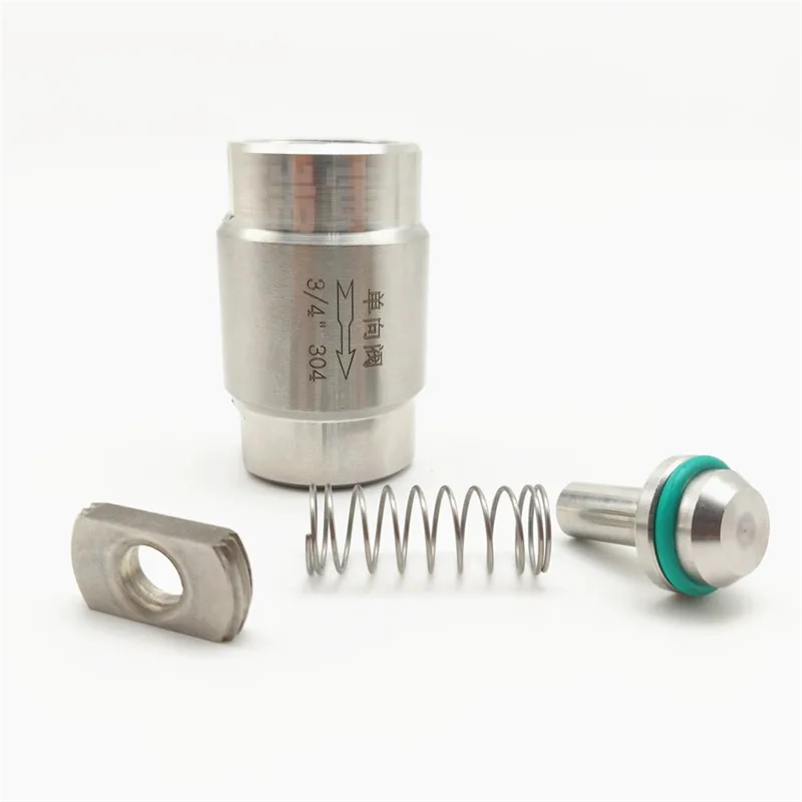 MREVTWNLE Válvula unidireccional de Acero Inoxidable 304, válvula de retención de Rosca Macho de 1/8" 1/4" 3/8" 1/2" 3/4" 1" 6.4Mpa(45355)
