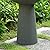 Puulye 23.23" H Outdoor Water Fountain Made with Eco-Friendly Recyclable Materials, Polyethylene Bird Bath Bubbler Water Fountain Outdoor, Garden Decor with LED Light & Pump for Patio (Andesite)
