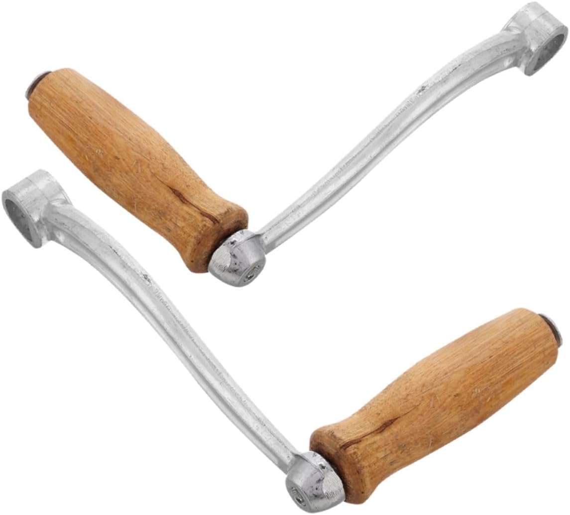 2pcs Manual Meat Grinder Hand Crank Handles Replacement Parts for Kitchen Meat Mincer and Hamburger Grinder Sturdy Hand Tool and Food Preparation