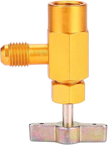 Miniatura 7 de Fydun Can Tap Valve Refrigerante Dispensador Herramienta Latón con Adaptador Para R-134a R-134 AC Refrigerante Grifo 12 "Herramienta de Válvula de