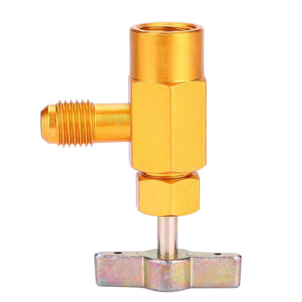 Rubinetto bombola autosigillante, erogazione bombola per rubinetto refrigerante R-134a R-134 AC Attrezzo valvola filettatura Acme 1/2 ", per collettore condizionatore