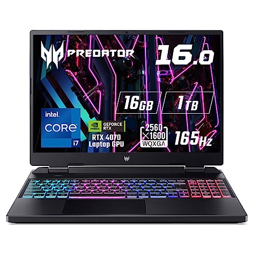 Acer Predator Helios Neo 16 PHN16-71-N76Z47 Windows 11 Intel Core i7 RTX 4070 Laptop GPU 16GBメモリー 1TB SSD 16.0インチ 16:10 WQXGA IPS 165Hz 3ms 非光沢パネル Wi-Fi 6対応 日本語キーボード (B0C7WK4YBP) Amazon価格推移・価格追跡