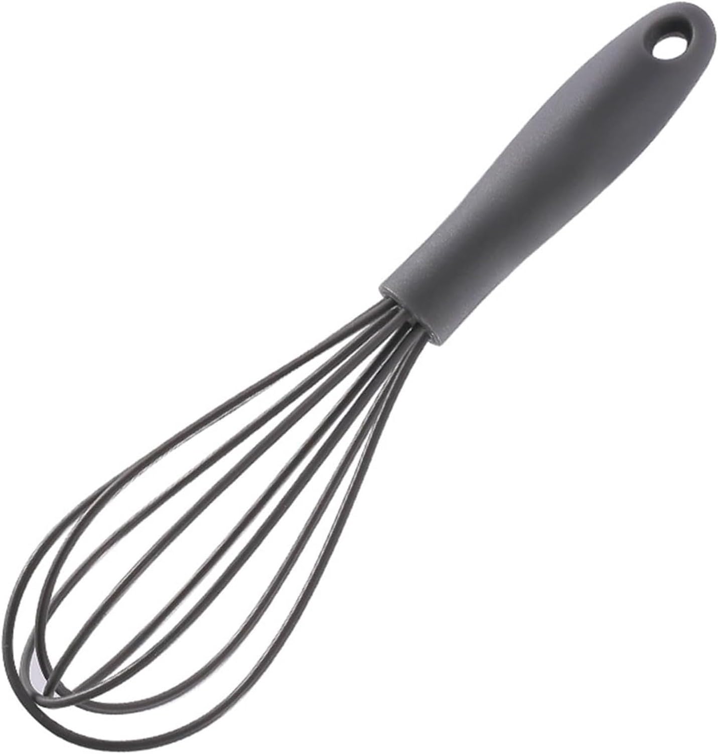 AIEIJJH Silicone Egg Beater Handheld Whisk Cream Foamer Portable Mixer Slip Eggs Blender Kitchen Whisking Tool, GRAY