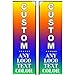 Custom Feather Flag For Business Custom Flags And Banners Custom Banner Sign Customize Outdoor Open Flags Create Your Own Flag Advertising Flags Outside Customizable Flag Customized Personalized Flag