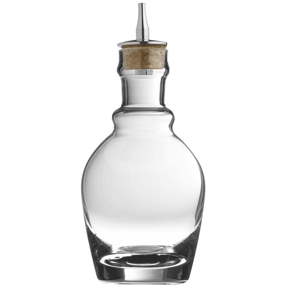 Urban Bar Vintage Dash Bottle Pourer, Georgian, Glass and 18/8 Stainless Steel 22cl Model No UB3803