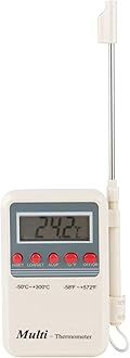Thermomate Digital Multi-Stem Thermometer with LCD Display (White Multicolor)
