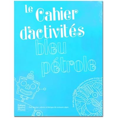 Cahier d'activit&eacute;s bleu flashy