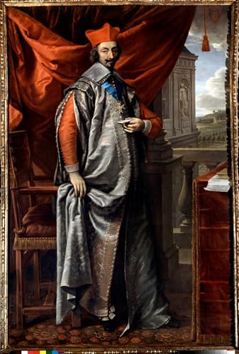 Pintura sobre lienzo Ritratto de Richelieu en alta definición 60x90