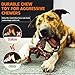 MOXIKIA Dog Chew Toys for Aggressive Chewers Almost Indestructible Dog Toys,Bacon Flavor,Tough Dog Bone Toys for Medium/Large Breed Dogs,Best Chew Toys to Keep Them Busy