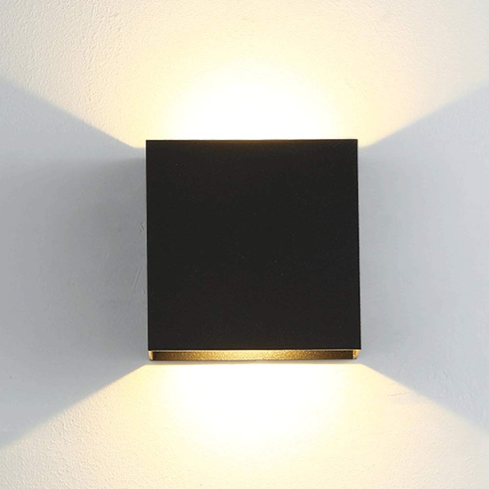 Nowoczesna lampa ścienna LED 6W, metalowa lampa ścienna do wnętrz, oświetlenie wewnętrzne do korytarza, sypialni, korytarza i schodów, ciepła biel