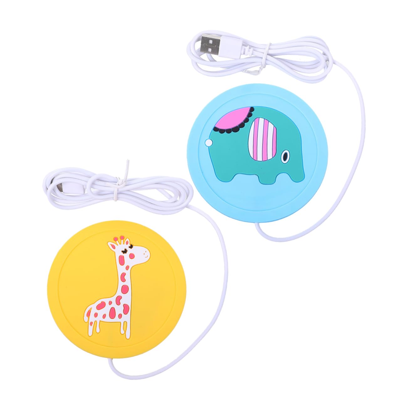 Calentador de taza USB PRETYZOOM de silicona con 4 piezas para oficina
