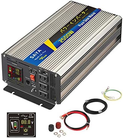 Amazon.co.jp: SAYA 正弦波インバーター 2000W 48V 100V 瞬間最大4000W 