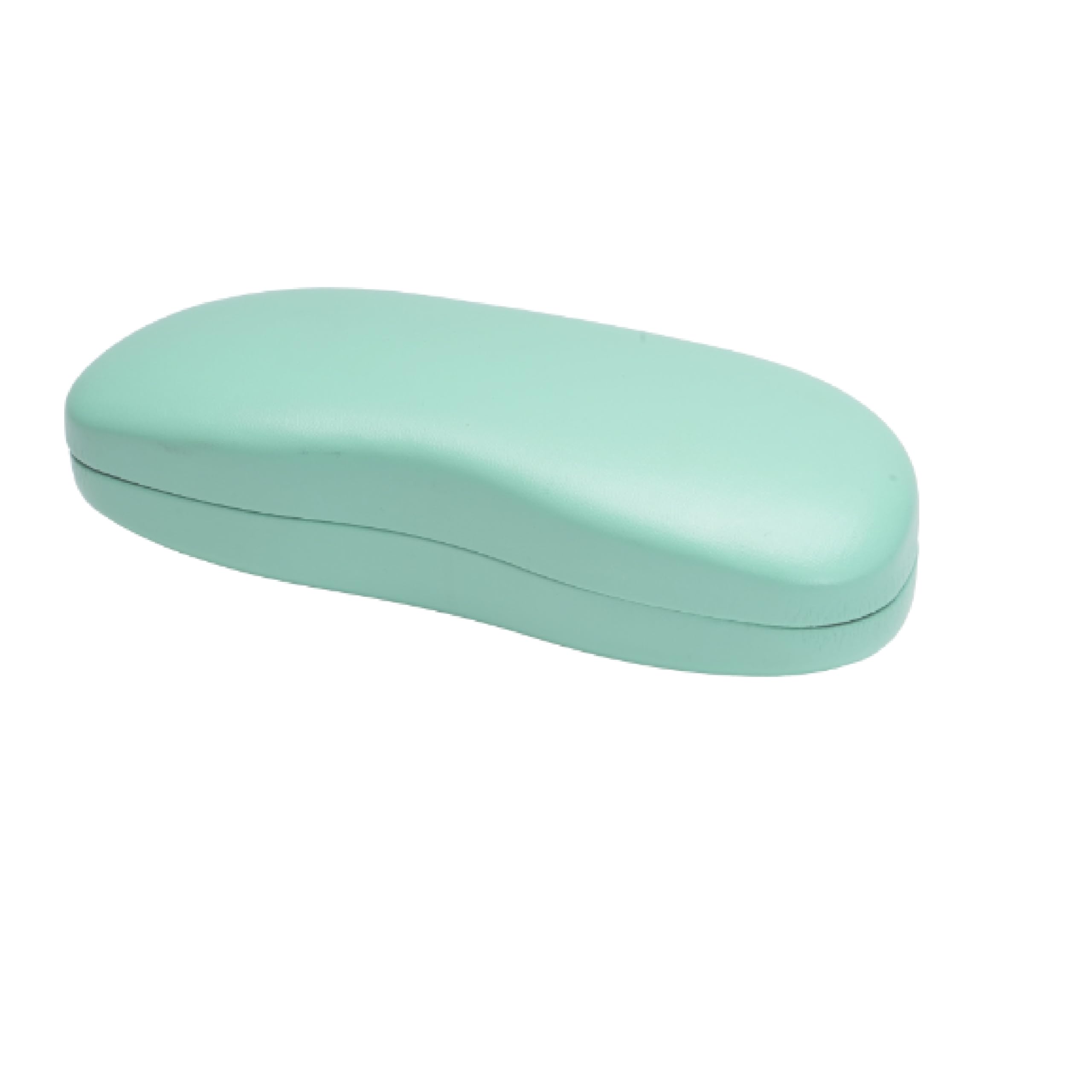 Vision Sea Green Spectacle Case Cover | Metal Hard Shell | Hinge-Spring Closure | Lightweight & Compact Eyewear Storage for Reading Glasses - IC-208-Sea Green