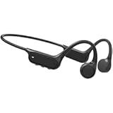 Bone Conduction Headphones&comma; Open Ear IPX8 Waterproof Headsets Bluetooth 5&period;4 with Mic&comma; Wireless Earbuds 10H Playtime Swimming Headphones for Sports&comma; Running&comma; Cycling