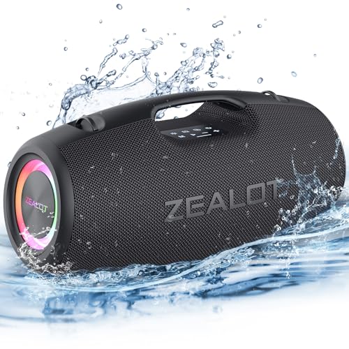 ZEALOT 150W Peak Portable Bluetooth Speaker, Speaker with...
