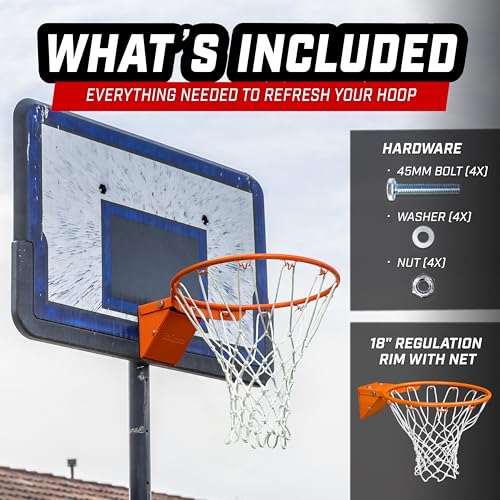 GoSports Universal Regulation 18" Steel Basketball Rim - Choose from Fixed or Breakaway - Use for Replacement or Garage Mount by GoSports - Image 5