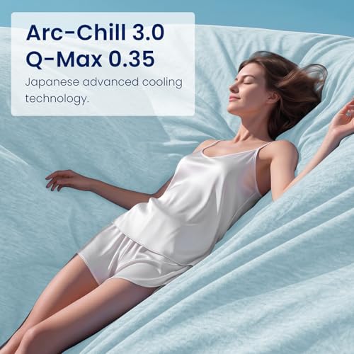 Image of Topcee Cooling Blanket Queen Size 90 inchx90 inch for Hot Sleepers Summer Blanket