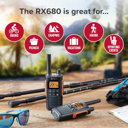 Image of Cobra RX680 Walkie Talkies (2-Pack), IP54 Water Resistant Design