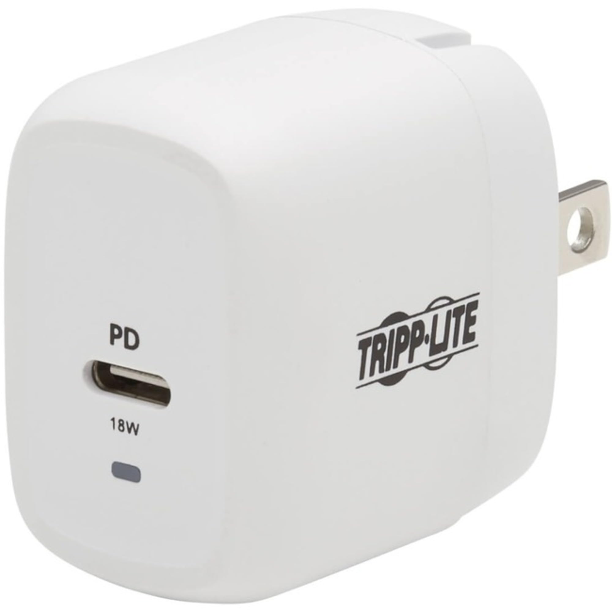 Tripp Lite USB Wall Charger USB C 18W Charging GaN Tech w Lightning Cable U280-W01-18C1-K