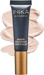 INIKA Organic Sheer Coverage Concealer | Disguise Dark Circles, Cover up Blemishes, Creamy formula, Vegan Ingredients, All Day Wear that Hydrates and Nourishes. Porcelain