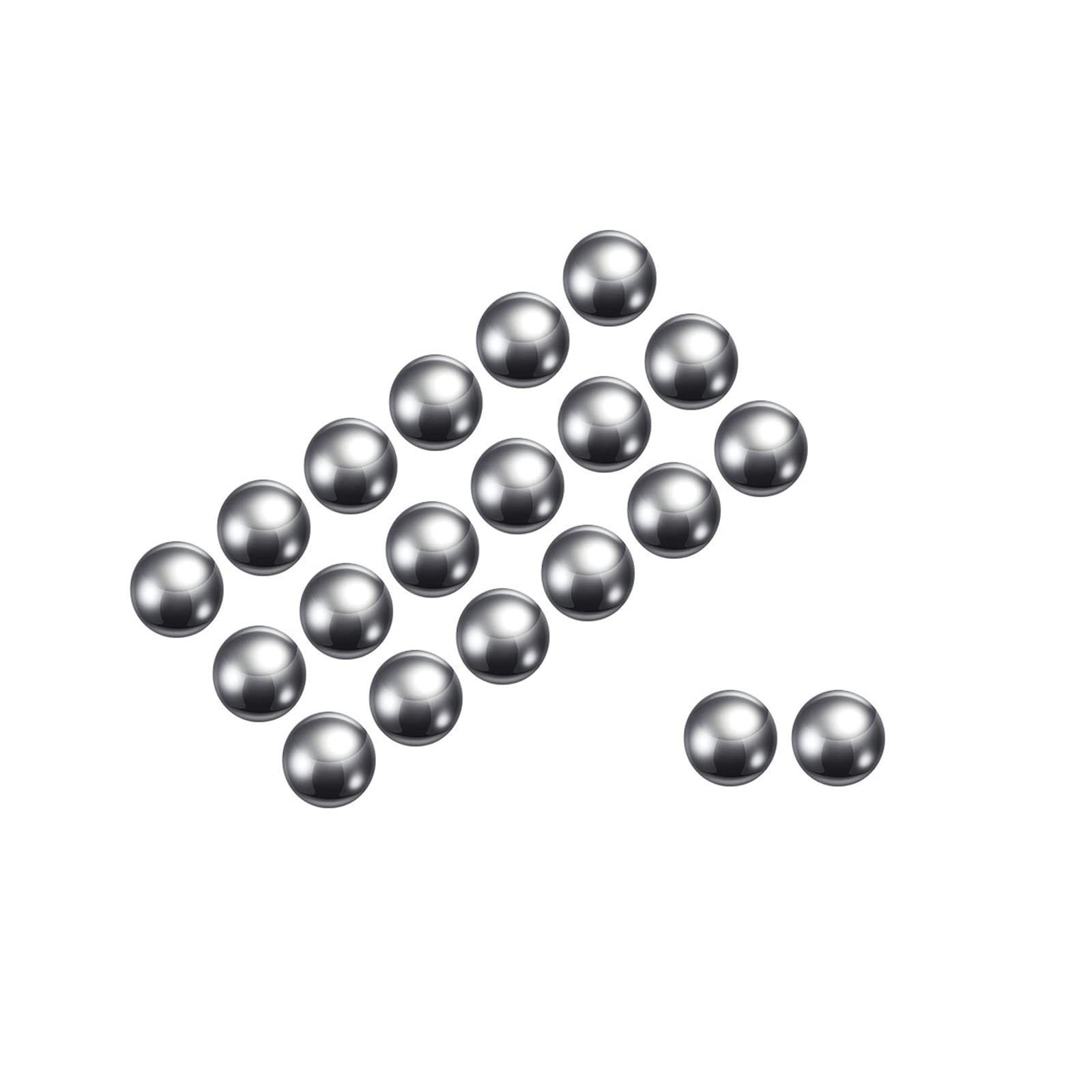 500pz Precisione Sfere - 0.5mm 304 Acciaio Inossidabile per Cuscinetti Uso, Solido