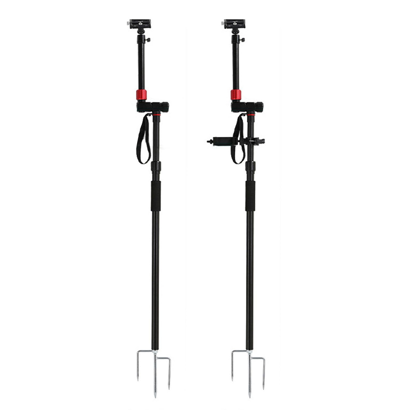 Soporte de trípode, soporte para teléfono ajustable, soporte para columpio al aire libre, pesca, enchufar, fotografía, palo selfier, trípode de golf, palo selfier con puntas de estaca