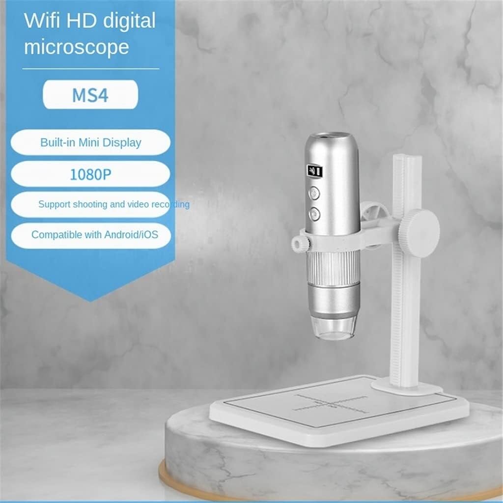 Mini USB 1000X mikroskop cyfrowy z pikselami 200 W, łącznością Wi-Fi, 8 diodami LED, regulowanym metalowym uchwytem do elektroniki, testowania biżuterii i skóry