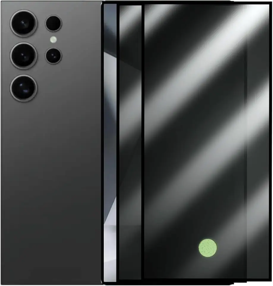 Kit 2 Pelicula Privacidade 3D Anti-Spy Para Samsung Galaxy S24 Ultra Tela 6.8" - SMART E CASE