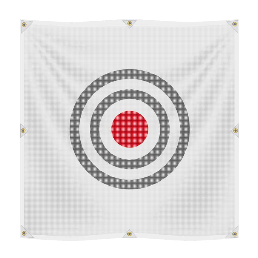 Amazon | ゴルフ・野球練習用ネット黒赤 メッシュ幕 (1700mm× 1700mm
