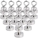 Photo Gallery min ci confezione da 18 ganci magnetici, extra resistenti, ganci magnetici al neodimio da 20 mm, forza di trazione 10 kg (22 libbre) magnete ad occhiello con ganci, supporto magnetico Photo Gallery min ci confezione da 18 ganci magnetici, extra resistenti, ganci magnetici al neodimio da 20 mm, forza di trazione 10 kg (22 libbre) magnete ad occhiello con ganci, supporto magnetico