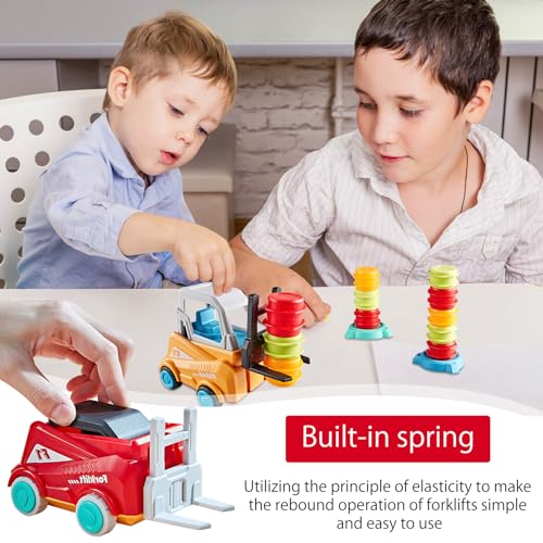 HENGBIRD Gabelstapler Spielzeug Engineer Forklift Transport Game Forklift Frenzy Gabelstapler Spiel Ingenieur Gabelstapler Transport Spiel Gabelstapler FüR Kinder Zur Der Vorstellungskraft