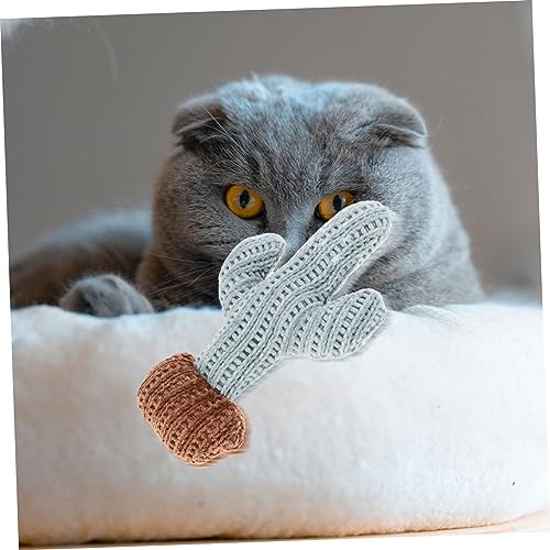 BESPORTBLE Interaktives Plüsch-Spielzeug Mit Katzenminze Cartoon-kätzchen-Design Kauspielzeug Für Haustier-Katzen Geeignet Zum Kratzen Und Zerren Für Beschäftigung