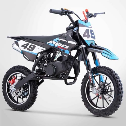 Pocket Cross PROBIKE 49 / Mini Moto Enfant 50cc / Édition 2025 / Bleu