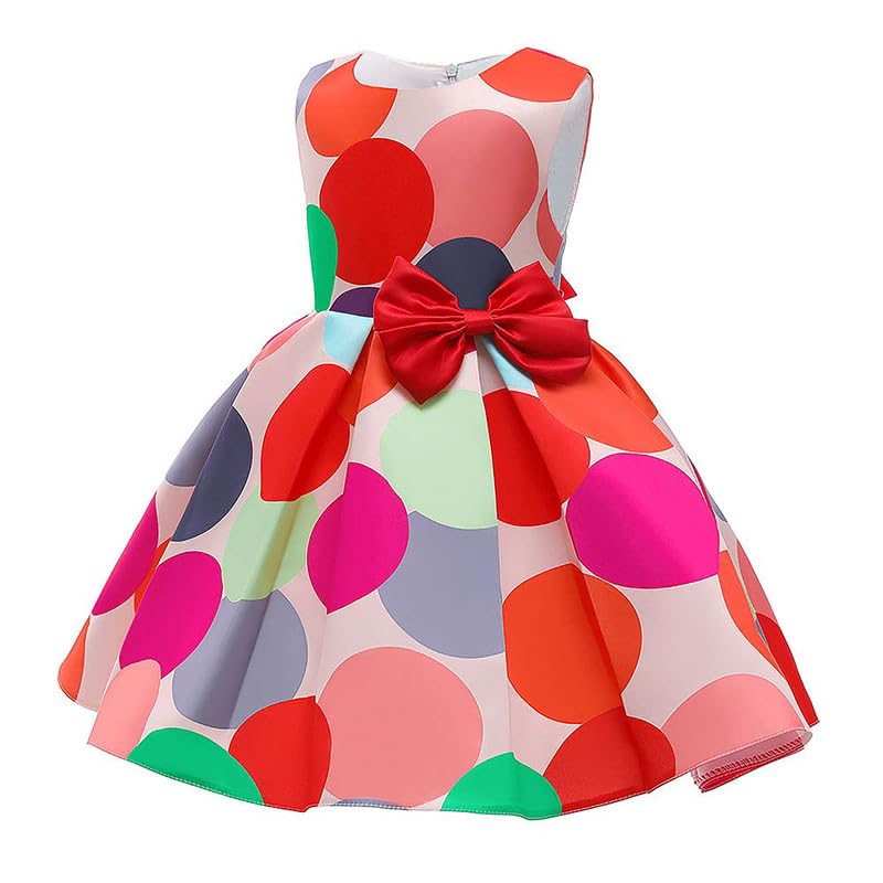 Image of Niren Enterprise Multipatteren Baby Girl's Knee Length Frocks with Digital Prints
