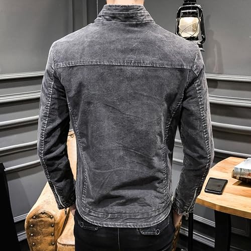 Chaqueta de mezclilla slim fit para hombre Maiyifu-GJ miniatura 3