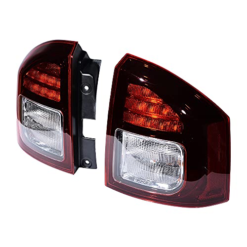 Anzios 1 Pair of Rear Taillight Stop Light Brake Lamp Both Sides Superbly Compatible with Jeep Compass 2014-2017