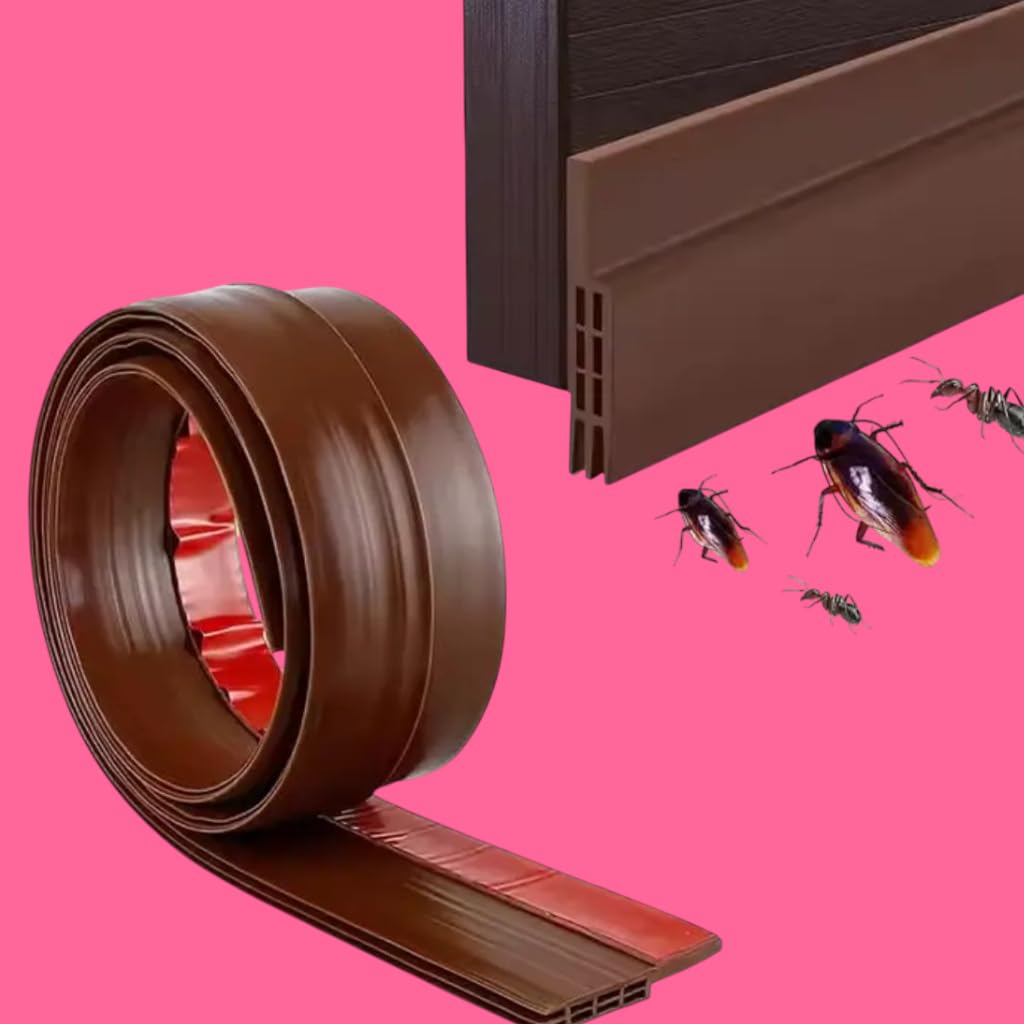 Door Bottom Seal Strip Draft Stopper Soundproof Noise Bug Protector | Self Adhesive Door Seal Strip Blocks Dust Insects Cold Air-image-40