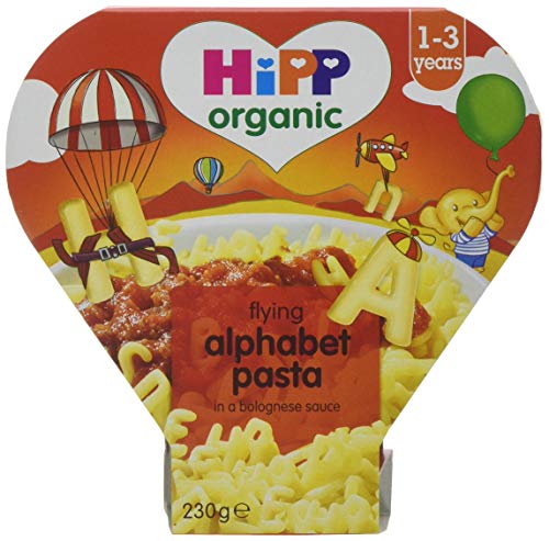 HiPP Organic Alphabet Pasta Shapes with Vegetables in Bolognese Sauce 230 g (Pack of 5)