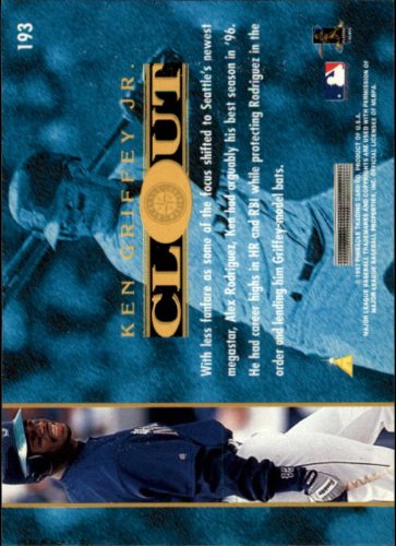 ヴィンテージポスター　1997 Ken Griffey Jr Amazon.com: 1997 Pinnacle Baseball Card #193 Ken Griffey Jr